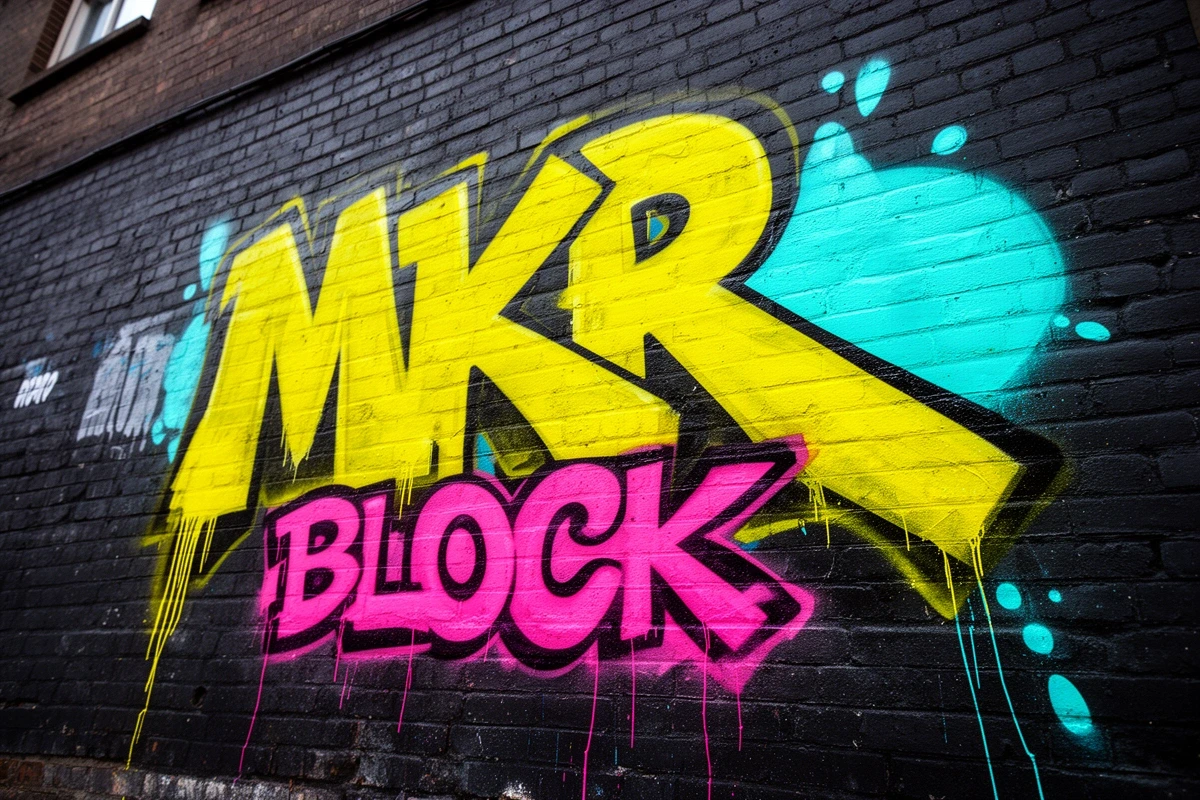MKR BLOCK graffiti wall